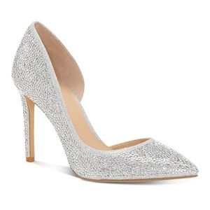 INC Silver Bejeweled Zitah Pointed toe Heels💎💎💎